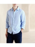 【バナナリパブリック ファクトリーストア/BANANA REPUBLIC FACTORY STORE / MEN】のBANANA REPUBLIC FACTORY STORE リネンコットンシャツ LIGHT_BLUE|ID: prp329100004251124 ipo3291000000029504359