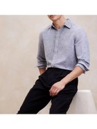 【バナナリパブリック ファクトリーストア/BANANA REPUBLIC FACTORY STORE / MEN】のBANANA REPUBLIC FACTORY STORE リネンコットンシャツ NAVY|ID: prp329100004251124 ipo3291000000029504364