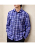 【バナナリパブリック ファクトリーストア/BANANA REPUBLIC FACTORY STORE / MEN】のBANANA REPUBLIC FACTORY STORE リネンコットンシャツ NAVY_PLAID|ID: prp329100004251124 ipo3291000000029504366