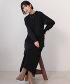 【バブ ブージュルード/Bab Bou Jeloud】のキャミニットワンピースセット 人気、トレンドファッション・服の通販 founy(ファニー) ファッション Fashion レディースファッション WOMEN ワンピース Dress ニットワンピース Knit Dresses キャミ Cami シンプル Simple トレンド Trend 再入荷 Restock/Back In Stock/Re Arrival 畦 Ridge thumbnail BLACK|ID: prp329100004251160 ipo3291000000029504694