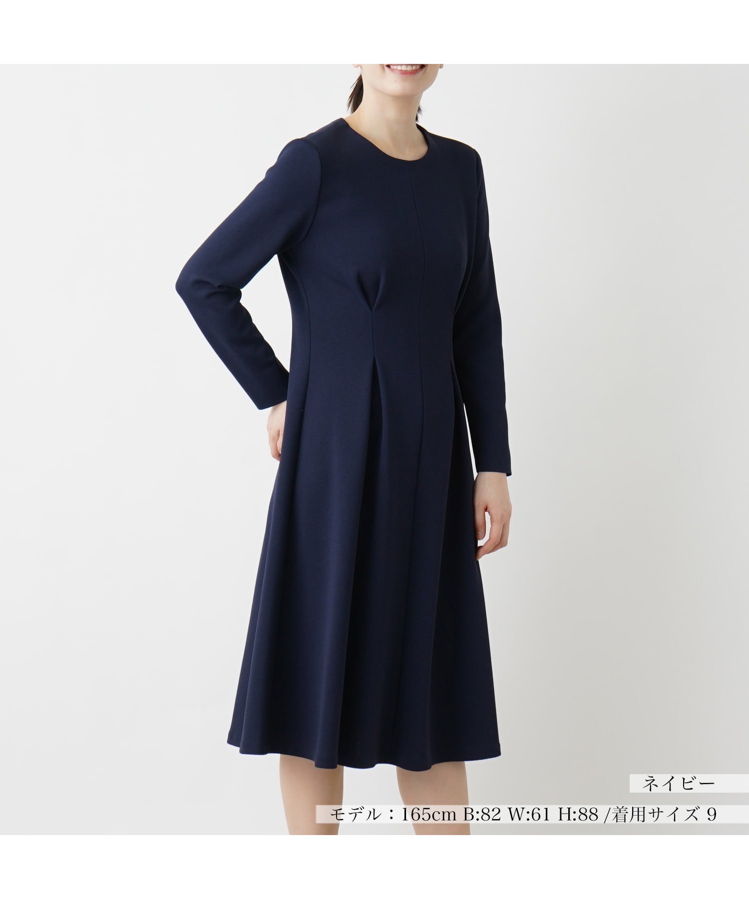 【レリアン/LEILIAN】のワンピ-ス 人気、トレンドファッション・服の通販 founy(ファニー) 　ファッション　Fashion　レディースファッション　WOMEN　ワンピース　Dress　エレガント 上品　Elegant　シンプル　Simple　フォーマル　Formal　フロント　Front　長袖　Long Sleeve　 other-1|ID: prp329100004251173 ipo3291000000029504756