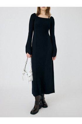 【マウジー/moussy】のSQUARE NECK ロングニットドレス 人気、トレンドファッション・服の通販 founy(ファニー) ファッション Fashion レディースファッション WOMEN トップス・カットソー Tops/Tshirt ニット Knit Tops ワンピース Dress ドレス Party Dresses おすすめ Recommend スクエア Square デコルテ Decolletage フィット Fit フレア Flare 人気 Popularity 再入荷 Restock/Back In Stock/Re Arrival |ID:prp329100004251199