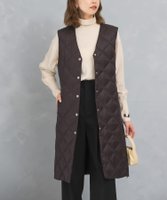 【アーバンリサーチ ロッソ/URBAN RESEARCH ROSSO】のTAION VNECK LONG DOWN GILET 人気、トレンドファッション・服の通販 founy(ファニー) ファッション Fashion レディースファッション WOMEN アウター Coat Outerwear トップス・カットソー Tops/Tshirt ベスト/ジレ Gilets/Vests 2024年 2024 2024-2025秋冬・A/W Aw/Autumn/Winter/Fw/Fall/2024-2025 A/W・秋冬 Aw・Autumn/Winter・Fw・Fall-Winter 冬 Winter インナー Inner キルト Quilt クラシカル Classical スリット Slit ダウン Down |ID:prp329100004251334