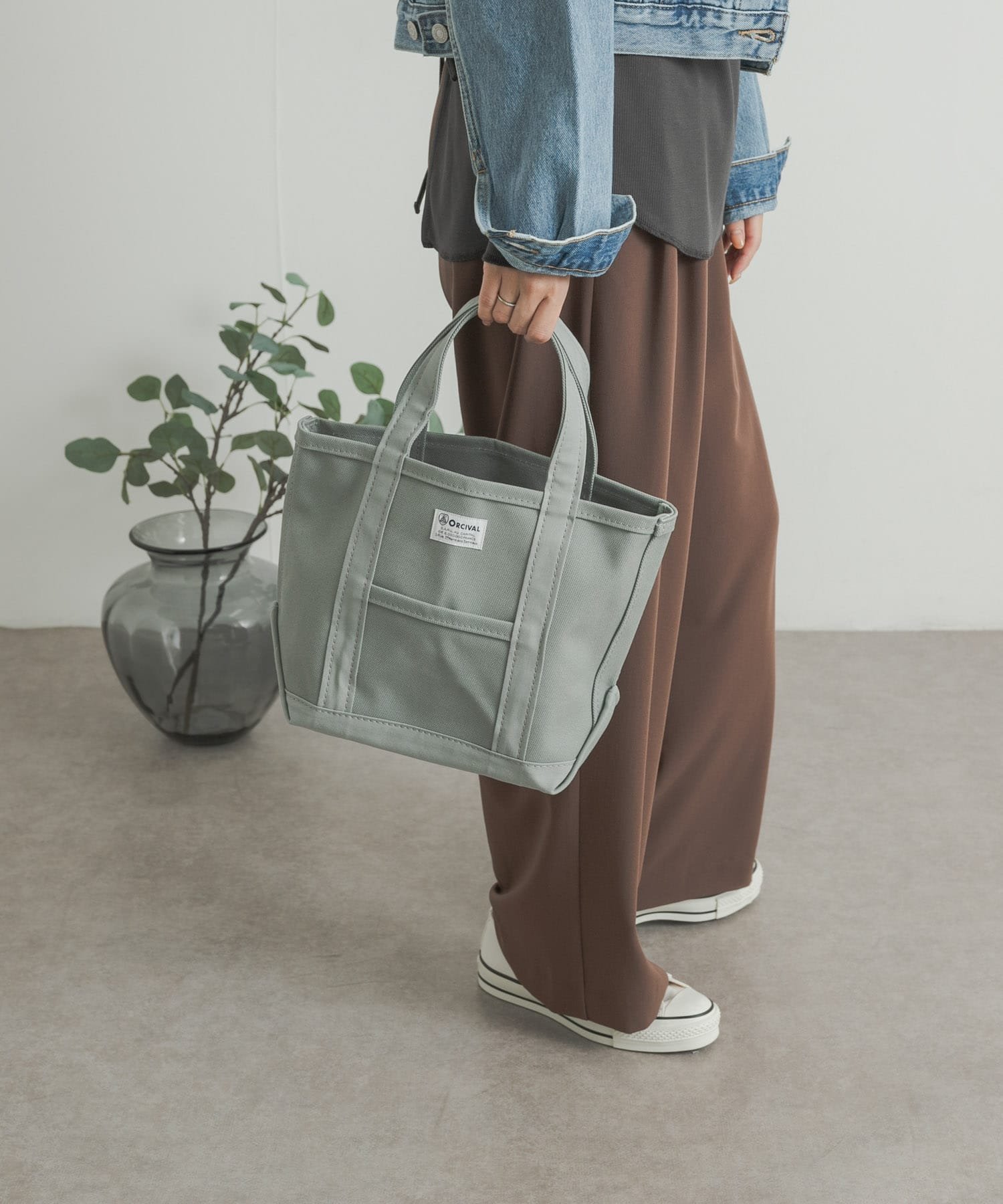 【アーバンリサーチ ドアーズ/URBAN RESEARCH DOORS】のORCIVAL TOTE BAG SMALL インテリア・キッズ・メンズ・レディースファッション・服の通販 founy(ファニー) 　ファッション　Fashion　レディースファッション　WOMEN　バッグ　Bag　2024年　2024　2024-2025秋冬・A/W　Aw/Autumn/Winter/Fw/Fall/2024-2025　A/W・秋冬　Aw・Autumn/Winter・Fw・Fall-Winter　冬　Winter　スマート　Smart　フランス　France　ボーダー　Border　ポケット　Pocket　定番　Standard　GREYISH|ID: prp329100004251500 ipo3291000000029507119