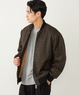 【シップス/SHIPS / MEN】のSHIPS Colors THERMOLITE ボア ボマー ジャケット チェック 人気、トレンドファッション・服の通販 founy(ファニー) ファッション Fashion メンズファッション MEN ジャケット Jacket チェック Check パフォーマンス Performance 定番 Standard |ID:prp329100004251610