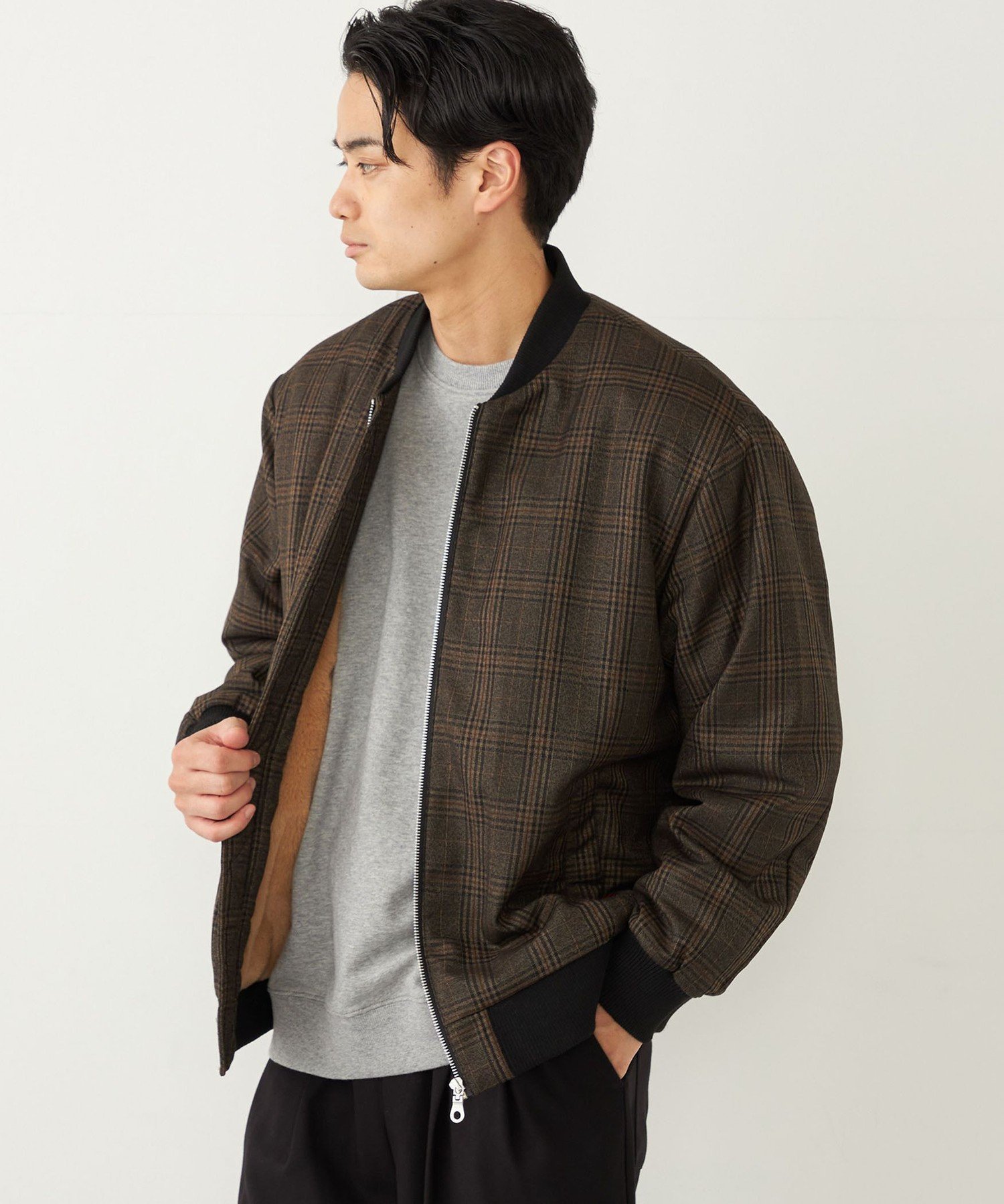 【シップス/SHIPS / MEN】のSHIPS Colors THERMOLITE ボア ボマー ジャケット チェック 人気、トレンドファッション・服の通販 founy(ファニー) 　ファッション　Fashion　メンズファッション　MEN　ジャケット　Jacket　チェック　Check　パフォーマンス　Performance　定番　Standard　 other-1|ID: prp329100004251610 ipo3291000000029508185