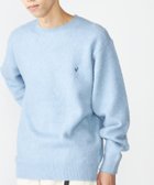 【シップス/SHIPS / MEN】の【WEB限定】SHIPS ワンポイント ロゴ フラッフィ シャギー クルーネック ニット ライトブルー|ID: prp329100004251611 ipo3291000000029508196