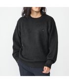 【シップス/SHIPS / MEN】の【WEB限定】SHIPS ワンポイント ロゴ フラッフィ シャギー クルーネック ニット ブラック|ID: prp329100004251611 ipo3291000000029508202