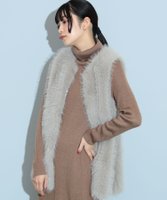 【ビームス ハート/BEAMS HEART】のノーカラー ファーベスト 人気、トレンドファッション・服の通販 founy(ファニー) ファッション Fashion レディースファッション WOMEN アウター Coat Outerwear トップス・カットソー Tops/Tshirt ベスト/ジレ Gilets/Vests ウェーブ Wave 軽量 Lightweight スヌード Snood ハイネック High Neck ベスト Vest マフラー Scarf ミドル Middle A/W・秋冬 Aw・Autumn/Winter・Fw・Fall-Winter おすすめ Recommend バラクラバ Balaclava |ID:prp329100004251680