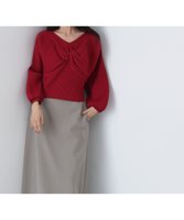 【ナチュラル ビューティー ベーシック/NATURAL BEAUTY BASIC】の2wayツイストデザインニット 24AW 人気、トレンドファッション・服の通販 founy(ファニー) ファッション Fashion レディースファッション WOMEN トップス・カットソー Tops/Tshirt ニット Knit Tops 2024年 2024 2024-2025秋冬・A/W Aw/Autumn/Winter/Fw/Fall/2024-2025 クロップド Cropped シンプル Simple ツイスト Twist デコルテ Decolletage ボトム Bottom ワイドリブ Wide Rib |ID:prp329100004251689