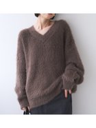 【コカ/COCA】のシャギーVネックニット 人気、トレンドファッション・服の通販 founy(ファニー) ファッション Fashion レディースファッション WOMEN トップス・カットソー Tops/Tshirt ニット Knit Tops Vネック V-Neck ポケット Pocket thumbnail Brown|ID: prp329100004251700 ipo3291000000029509032