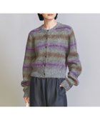 【その他のブランド/Other】のカスリボーダー ニット カーディガン PURPLE|ID: prp329100004251721 ipo3291000000029509355