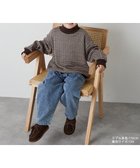 【リジェール/riziere / KIDS】のブロックチェックハイネックニットソートップス BROWN|ID: prp329100004251758 ipo3291000000029509667