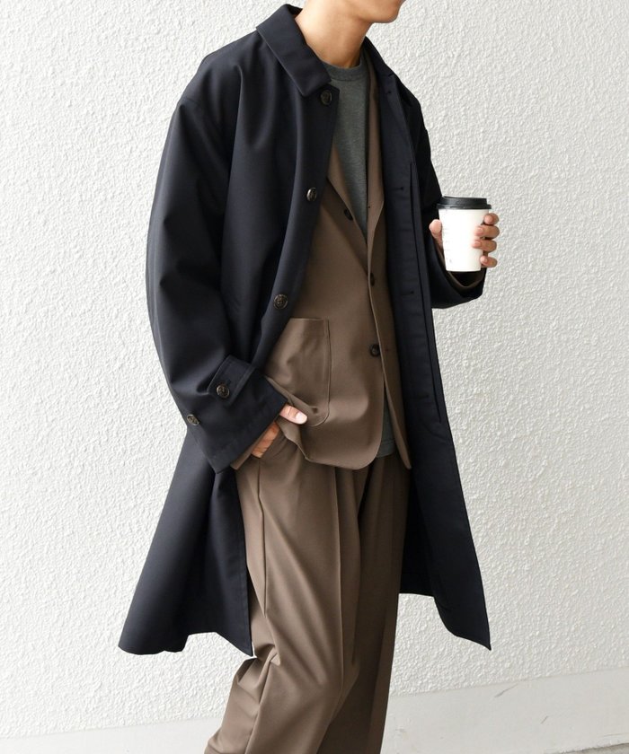 【シップス/SHIPS / MEN】のSHIPS any 〈手洗い可能〉RENU ウール ギャバジン バルカラー コート 24AW インテリア・キッズ・メンズ・レディースファッション・服の通販 founy(ファニー) https://founy.com/ ファッション Fashion メンズファッション MEN シンプル Simple スウェット Sweat スポーティ Sporty バランス Balance ポケット Pocket おすすめ Recommend 2024年 2024 ビジネス 仕事 通勤 Business 2024-2025秋冬・A/W Aw/Autumn/Winter/Fw/Fall/2024-2025 |ID: prp329100004251804 ipo3291000000029510258