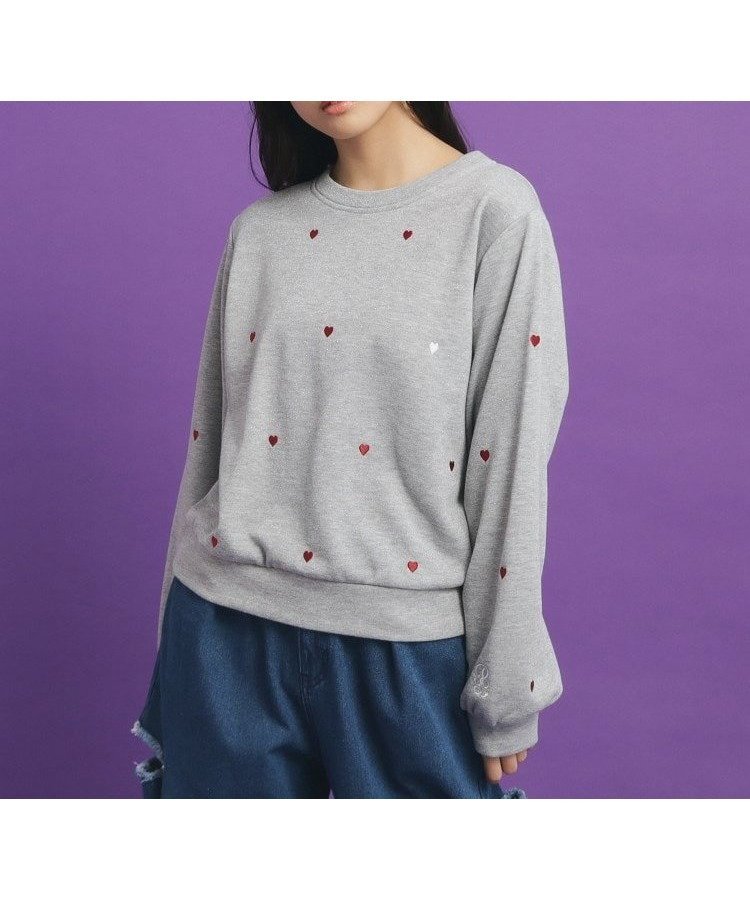 【ピンク ラテ/PINK-latte / KIDS】の総 刺繍ラメ裏毛トップス 人気、トレンドファッション・服の通販 founy(ファニー) 　ファッション　Fashion　キッズファッション　KIDS　トップス・カットソー　Tops/Tees/Kids　おすすめ　Recommend　 other-1|ID: prp329100004251840 ipo3291000000029510473