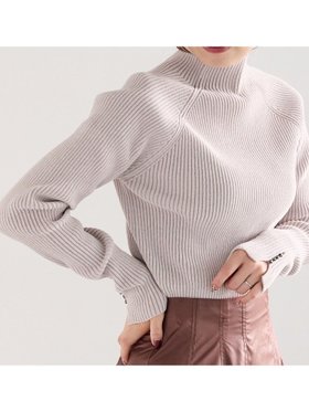 【テチチ/Te chichi】のモールリブスタンドネックニット 人気、トレンドファッション・服の通販 founy(ファニー) ファッション Fashion レディースファッション WOMEN トップス・カットソー Tops/Tshirt ニット Knit Tops ビジュー Bijou ビジネス 仕事 通勤 Business |ID:prp329100004251922