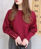 【イング/INGNI】の12G袖釦ドルマンニット 人気、トレンドファッション・服の通販 founy(ファニー) ファッション Fashion レディースファッション WOMEN トップス・カットソー Tops/Tshirt ニット Knit Tops クラシカル Classical エレガント 上品 Elegant thumbnail ボルドー|ID: prp329100004251968 ipo3291000000029511579