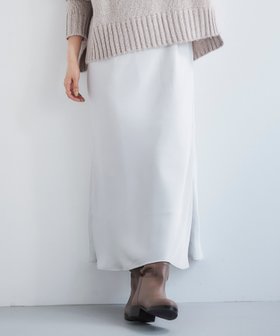 【ルクールブラン/le.coeur blanc】のサテンナロースカート 人気、トレンドファッション・服の通販 founy(ファニー) ファッション Fashion レディースファッション WOMEN スカート Skirt おすすめ Recommend ウェーブ Wave サテン Satin ドレープ Drape フィット Fit フェミニン Feminine リラックス Relax |ID:prp329100004252067