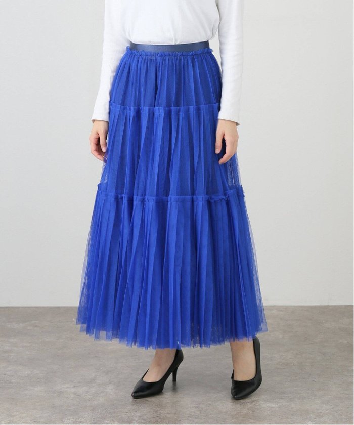 【スピック&スパン/Spick & Span】のSTUMBLY / スタンブリー Pleated Tulle Skirt 5354220003 インテリア・キッズ・メンズ・レディースファッション・服の通販 founy(ファニー) https://founy.com/ ファッション Fashion レディースファッション WOMEN スカート Skirt コレクション Collection ミリタリー Military |ID: prp329100004252280 ipo3291000000029515573