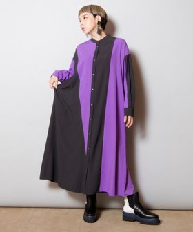 【オズモーシス/OSMOSIS】のバイカラーシャツワンピース 人気、トレンドファッション・服の通販 founy(ファニー) ファッション Fashion レディースファッション WOMEN ワンピース Dress シャツワンピース Shirt Dresses A/W・秋冬 Aw・Autumn/Winter・Fw・Fall-Winter インナー Inner ポケット Pocket 冬 Winter |ID:prp329100004252392