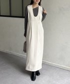 【ゼヴォン/Thevon】のUネックタックナロージャンスカ 人気、トレンドファッション・服の通販 founy(ファニー) ファッション Fashion レディースファッション WOMEN 2024年 2024 2024-2025秋冬・A/W Aw/Autumn/Winter/Fw/Fall/2024-2025 おすすめ Recommend インナー Inner スリット Slit タートルネック Turtleneck ダブル Double ミックス Mix thumbnail アイボリー|ID: prp329100004252435 ipo3291000000029516961