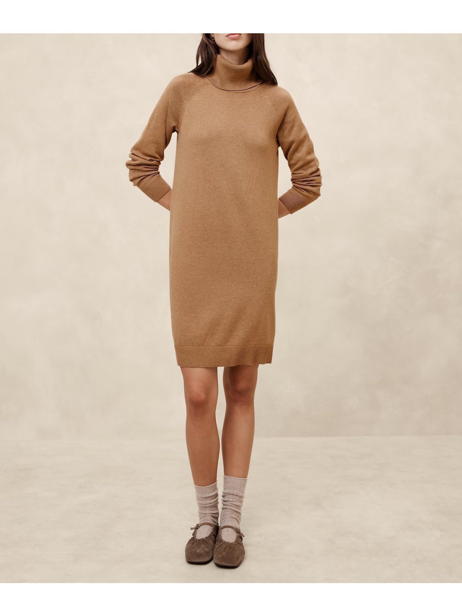 【バナナリパブリック ファクトリーストア/BANANA REPUBLIC FACTORY STORE】のOLX LS TNECK SWEATER MIDI DRESS インテリア・キッズ・メンズ・レディースファッション・服の通販 founy(ファニー) 　ファッション　Fashion　レディースファッション　WOMEN　トップス・カットソー　Tops/Tshirt　パーカ　Sweats　スウェット　Sweat　ワンピース　Dress　ドレス　Party Dresses　CAMEL_HEATHER|ID: prp329100004252474 ipo3291000000029517200