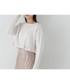 【ナチュラル ビューティー ベーシック/NATURAL BEAUTY BASIC】のクロップドケーブルフリルニット 24AW 人気、トレンドファッション・服の通販 founy(ファニー) ファッション Fashion レディースファッション WOMEN トップス・カットソー Tops/Tshirt ニット Knit Tops 2024年 2024 2024-2025秋冬・A/W Aw/Autumn/Winter/Fw/Fall/2024-2025 おすすめ Recommend コンパクト Compact ダウン Down デニム Denim フリル Frills ミドル Middle thumbnail オフ1|ID: prp329100004252910 ipo3291000000029521464