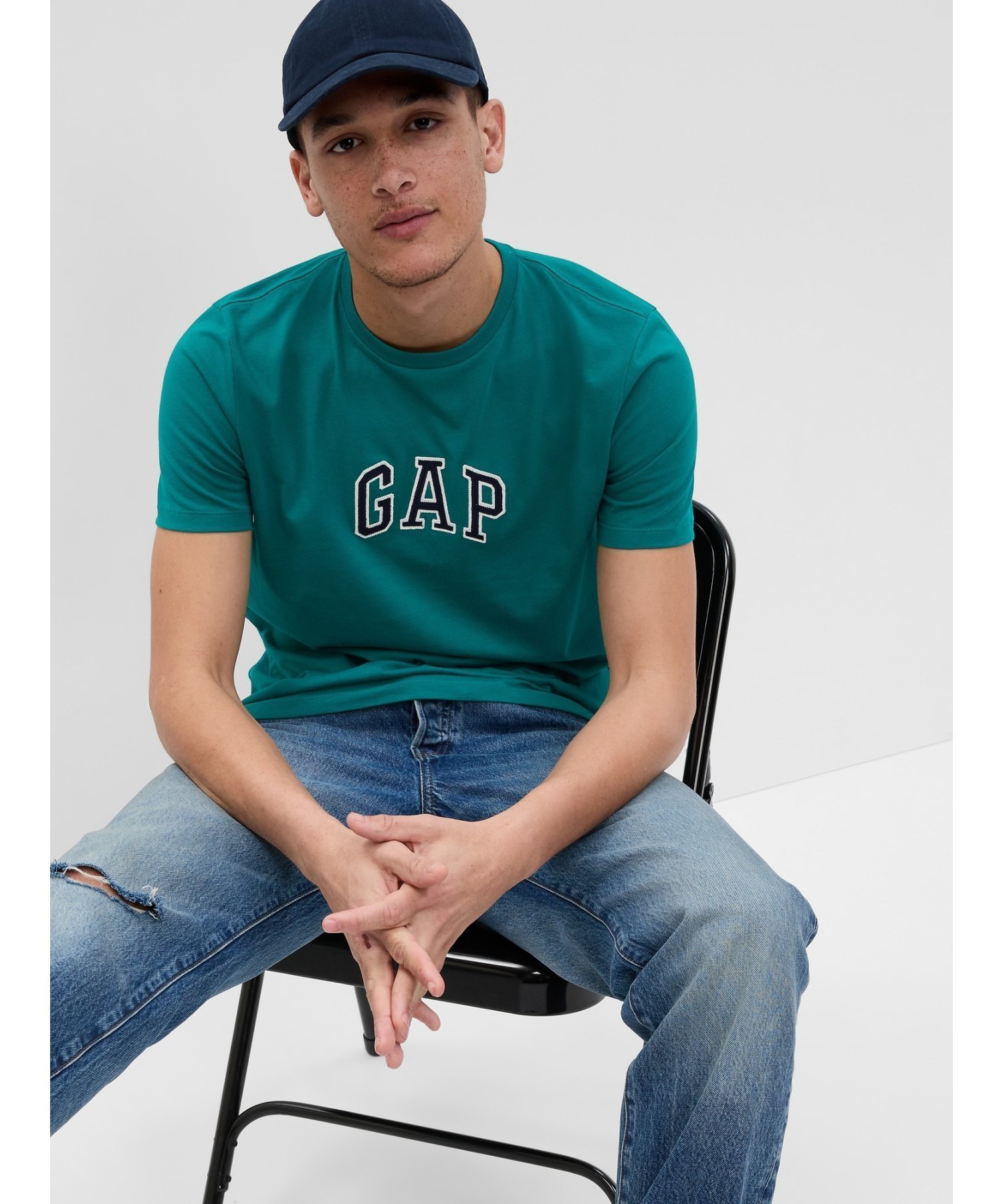 【ギャップ/GAP】のGAPアーチロゴTシャツ(ユニセックス) インテリア・キッズ・メンズ・レディースファッション・服の通販 founy(ファニー) 　ファッション　Fashion　レディースファッション　WOMEN　トップス・カットソー　Tops/Tshirt　シャツ/ブラウス　Shirts/Blouses　ロング / Tシャツ　T-Shirts　プリント　Print　ボトム　Bottom　半袖　Short Sleeve　定番　Standard　GREEN_GEM|ID: prp329100004252959 ipo3291000000029522138