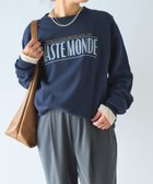 【アンディコール/un dix cors】のカラーロゴスウェット 人気、トレンドファッション・服の通販 founy(ファニー) ファッション Fashion レディースファッション WOMEN トップス・カットソー Tops/Tshirt パーカ Sweats スウェット Sweat インナー Inner ウェーブ Wave 秋 Autumn/Fall カットソー Cut And Sew シンプル Simple ストレッチ Stretch ストレート Straight ハイネック High Neck フェミニン Feminine フロント Front プリント Print ボトム Bottom ポケット Pocket ルーズ Loose おすすめ Recommend thumbnail ネイビー|ID: prp329100004252988 ipo3291000000029522506