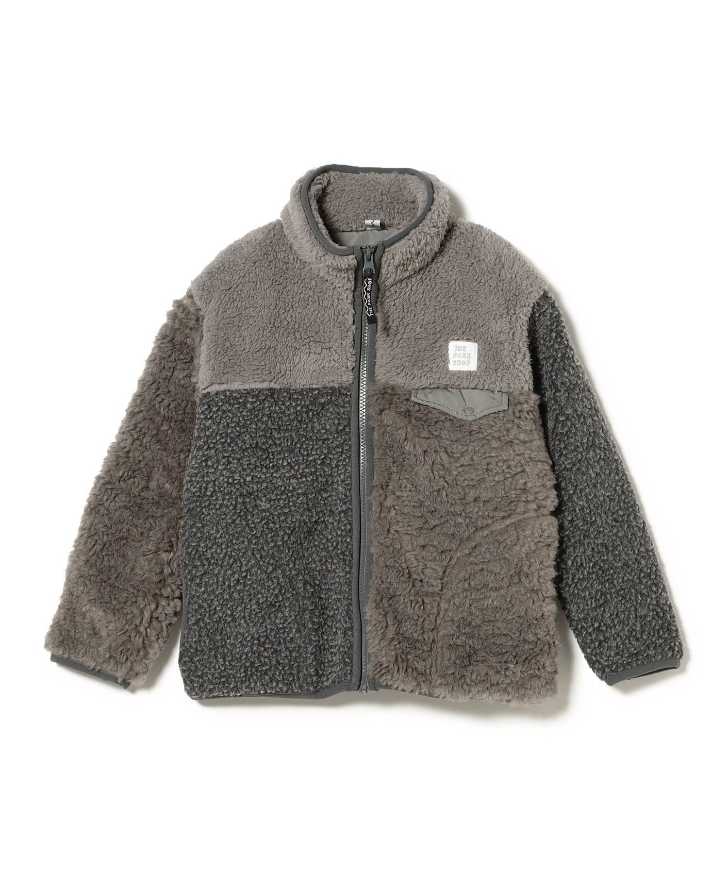 【こども ビームス/コドモ ビームス / KIDS】のTHE PARK SHOP / マルチ ボア ジャケット 24AW (95~145cm) インテリア・キッズ・メンズ・レディースファッション・服の通販 founy(ファニー) 　ファッション　Fashion　キッズファッション　KIDS　2024年　2024　2024-2025秋冬・A/W　Aw/Autumn/Winter/Fw/Fall/2024-2025　アウトドア　Outdoor　ジャケット　Jacket　フラップ　Flap　ポケット　Pocket　モコモコ　Fluffy　gray|ID: prp329100004253033 ipo3291000000029522725