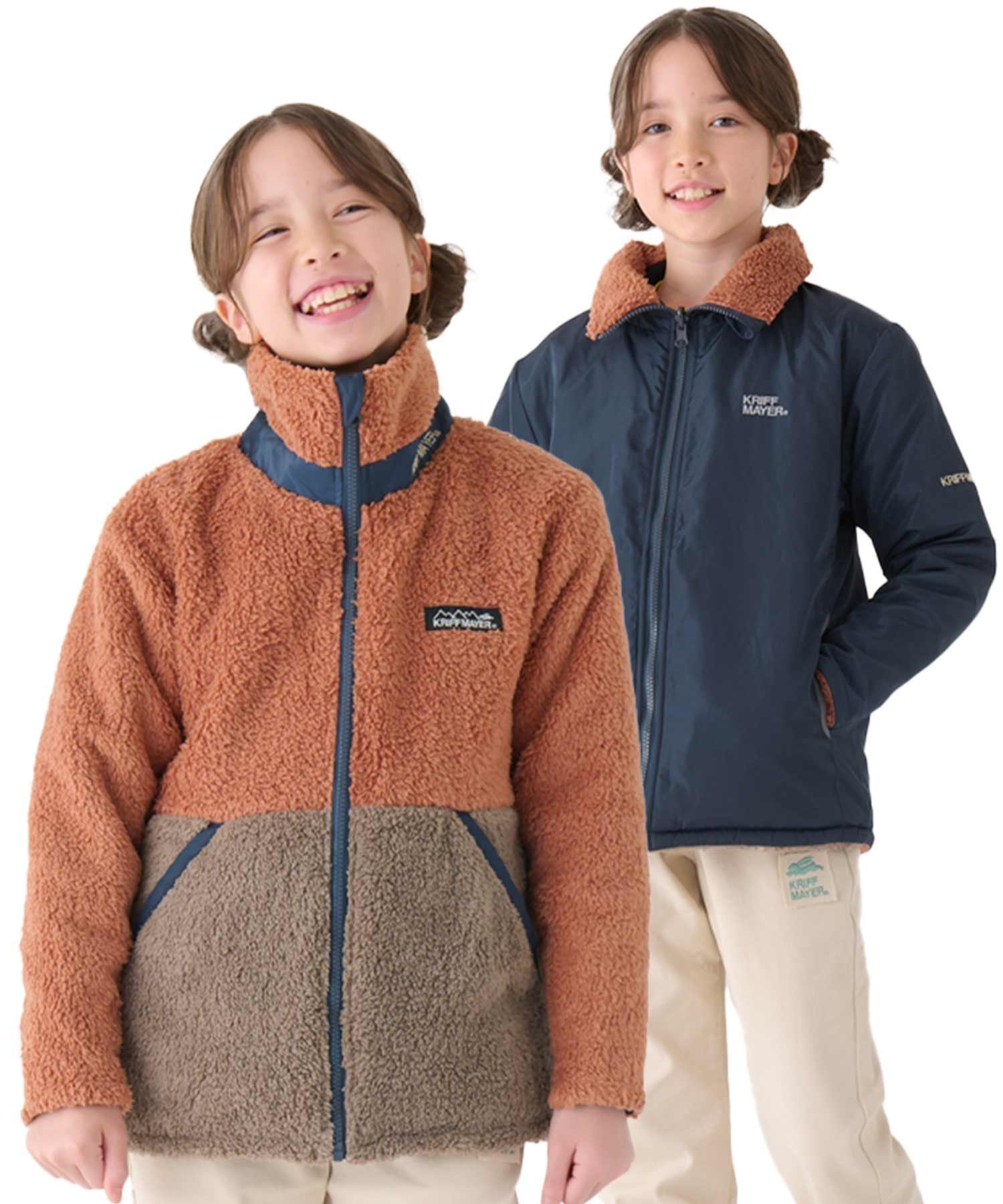 【クリフメイヤー キッズ/KRIFF MAYER / KIDS】のひっくり リバーシブル スタンド ジャケット インテリア・キッズ・メンズ・レディースファッション・服の通販 founy(ファニー) 　ファッション　Fashion　キッズファッション　KIDS　アウター　Coat Outerwear /Kids　アウトドア　Outdoor　ジャケット　Jacket　スタンド　Stand　リバーシブル　Reversible　冬　Winter　NAVY|ID: prp329100004253058 ipo3291000000029523123