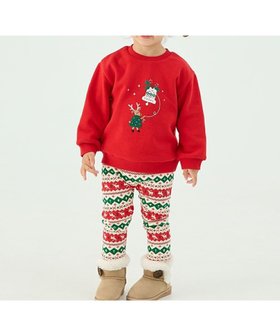 【モイモルン/moimoln / KIDS】の【X mas】総柄起毛レギンス 人気、トレンドファッション・服の通販 founy(ファニー) ファッション Fashion キッズファッション KIDS おすすめ Recommend クリスマス X'mas Christmas Xmas スウェット Sweat モチーフ Motif リラックス Relax レギンス Leggings |ID:prp329100004253064