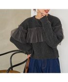 【フリークスストア/FREAK'S STORE】の片畔 チュール フリル ドッキング プルオーバー(ニット) 24AW 人気、トレンドファッション・服の通販 founy(ファニー) ファッション Fashion レディースファッション WOMEN トップス・カットソー Tops/Tshirt ニット Knit Tops プルオーバー Pullover 2024年 2024 2024-2025秋冬・A/W Aw/Autumn/Winter/Fw/Fall/2024-2025 A/W・秋冬 Aw・Autumn/Winter・Fw・Fall-Winter 冬 Winter ショート Short チュール Tulle ドッキング Docking バレエ Ballet フリル Frills 畦 Ridge thumbnail チャコールグレー|ID: prp329100004253089 ipo3291000000029523601