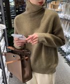 【ミニミニストア/miniministore】のタートルネックニットトップス レディース カーキブラウン|ID: prp329100004253109 ipo3291000000029523949