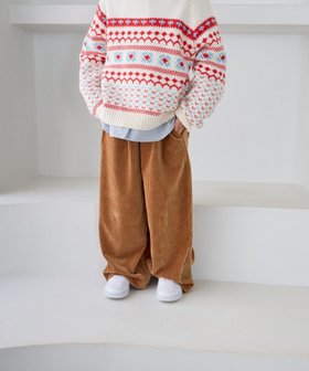 【ローリーズファーム/LOWRYS FARM / KIDS】のコーデュロイパンツ 人気、トレンドファッション・服の通販 founy(ファニー) ファッション Fashion キッズファッション KIDS ボトムス Bottoms/Kids コーデュロイ Corduroy スウェット Sweat ストレート Straight リラックス Relax ワイド Wide 冬 Winter |ID:prp329100004253183