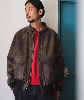 【ビーミングライフストア/B:MING LIFE STORE / MEN】のambiance / Fade Fake Leather A2 人気、トレンドファッション・服の通販 founy(ファニー) ファッション Fashion メンズファッション MEN ショート Short シンプル Simple ジャケット Jacket フェイクレザー Faux Leather ブルゾン Blouson ボックス Box ワイド Wide ヴィンテージ Vintage |ID:prp329100004253201