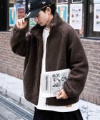 【ロッキーモンロー/Rocky Monroe】のオーバーサイズシープボアジャケット 人気、トレンドファッション・服の通販 founy(ファニー) ファッション Fashion レディースファッション WOMEN アウター Coat Outerwear ジャケット Jackets アウトドア Outdoor 秋 Autumn/Fall カットソー Cut And Sew ジップ Zip スウェット Sweat スタンド Stand トレンド Trend ドローコード Draw Cord バランス Balance パーカー Hoodie フロント Front 防寒 Cold Protection メンズ Mens ルーズ Loose 冬 Winter 再入荷 Restock/Back In Stock/Re Arrival おすすめ Recommend thumbnail ブラウン|ID: prp329100004253396 ipo3291000000029528215