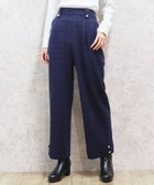 【アクシーズファム/axes femme】の裾釦起毛チェックワイドパンツ 人気、トレンドファッション・服の通販 founy(ファニー) ファッション Fashion レディースファッション WOMEN パンツ Pants おすすめ Recommend ストレート Straight センター Center チェック Check フェミニン Feminine ワイド Wide thumbnail 紺|ID: prp329100004253491 ipo3291000000029529017