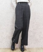 【アクシーズファム/axes femme】の裾釦起毛チェックワイドパンツ 人気、トレンドファッション・服の通販 founy(ファニー) ファッション Fashion レディースファッション WOMEN パンツ Pants おすすめ Recommend ストレート Straight センター Center チェック Check フェミニン Feminine ワイド Wide thumbnail 黒|ID: prp329100004253491 ipo3291000000029529018