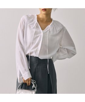 【バビロン/BABYLONE / KIDS】のフリルカラーブラウス 人気、トレンドファッション・服の通販 founy(ファニー) ファッション Fashion キッズファッション KIDS 2024年 2024 2024-2025秋冬・A/W Aw/Autumn/Winter/Fw/Fall/2024-2025 オーガンジー Organdy ジャケット Jacket フリル Frills 再入荷 Restock/Back In Stock/Re Arrival |ID:prp329100004253571