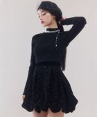 【エイミーイストワール/eimy istoire】のべロアカットワークスカート 人気、トレンドファッション・服の通販 founy(ファニー) ファッション Fashion レディースファッション WOMEN スカート Skirt おすすめ Recommend スウェット Sweat トレンド Trend バルーン Balloon ベロア Velor ミニスカート Mini Skirt ロング Long ワーク Work エレガント 上品 Elegant thumbnail BLACK|ID: prp329100004253592 ipo3291000000029529894