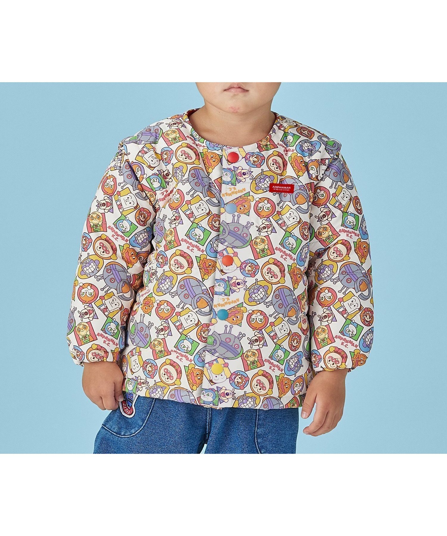 【アンパンマンキッズコレクション/ANPANMAN KIDS COLLECTION / KIDS】のAPKC/袖取り外し総柄アウター インテリア・キッズ・メンズ・レディースファッション・服の通販 founy(ファニー) 　ファッション　Fashion　キッズファッション　KIDS　アウター　Coat Outerwear /Kids　カラフル　Colorful　キャラクター　Character　コレクション　Collection　軽量　Lightweight　ベスト　Vest　ベビー　Baby　ボーイズ　Boys　メンズ　Mens　冬　Winter　ギフト プレゼント　Gift Present　オフ白|ID: prp329100004253675 ipo3291000000029531158