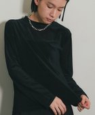 【スマイルオーキッド/SMILE ORCHID】のフロッキーベロアクルーネックトップス 人気、トレンドファッション・服の通販 founy(ファニー) ファッション Fashion レディースファッション WOMEN トップス・カットソー Tops/Tshirt ベロア Velour シンプル Simple フィット Fit ベロア Velor thumbnail ブラック|ID: prp329100004253798 ipo3291000000029532436