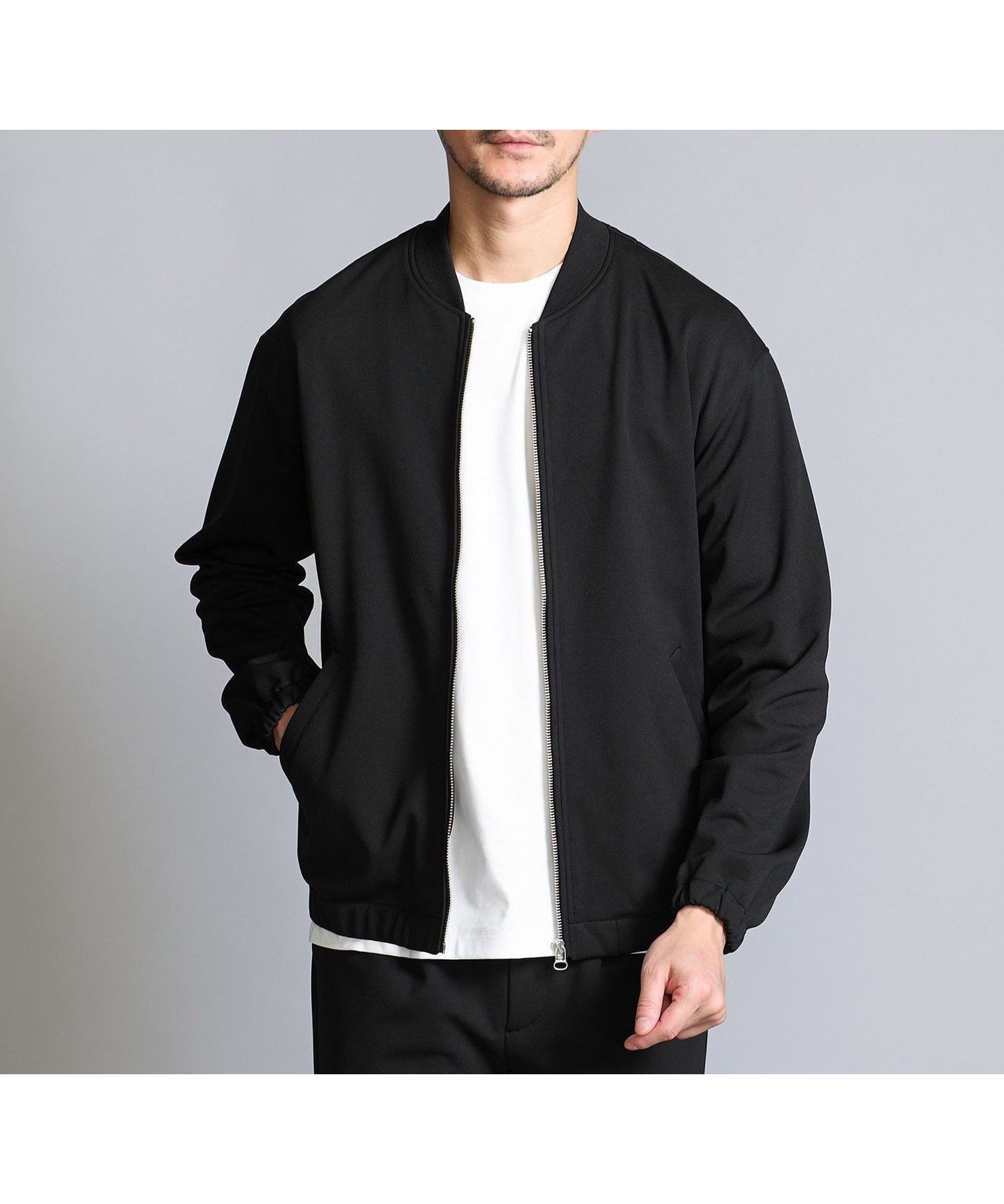 【ビューティ&ユース ユナイテッドアローズ/BEAUTY&YOUTH / UNITED ARROWS / MEN】の【WEB限定 WARDROBE SMART】ヒートストレージ ジップ ブルゾン/セットアップ対応 人気、トレンドファッション・服の通販 founy(ファニー) 　ファッション　Fashion　メンズファッション　MEN　セットアップ　Setup/Men　カーディガン　Cardigan　コンパクト　Compact　シェイプ　Shape　シャーリング　Shirring　シルバー　Silver　シンプル　Simple　ジップ　Zip　スマート　Smart　セットアップ　Set Up　デニム　Denim　ファブリック　Fabric　フィット　Fit　フォルム　Form　ブルゾン　Blouson　エレガント 上品　Elegant　 other-1|ID: prp329100004253900 ipo3291000000029533392