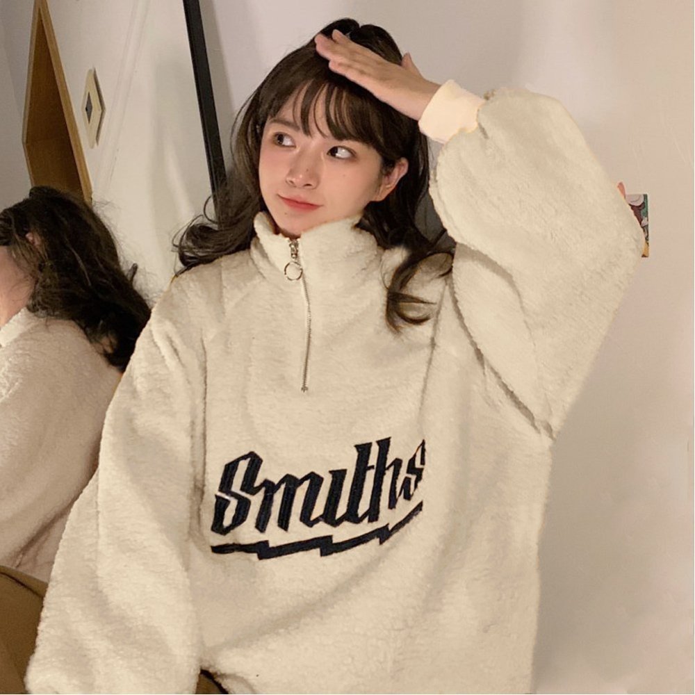 【ミニミニストア/miniministore】のボアトレーナー フロントジップ 韓国風 人気、トレンドファッション・服の通販 founy(ファニー) 　ファッション　Fashion　レディースファッション　WOMEN　A/W・秋冬　Aw・Autumn/Winter・Fw・Fall-Winter　スウェット　Sweat　トレーナー　Trainer　ハイネック　High Neck　今季　This Season　 other-1|ID: prp329100004253909 ipo3291000000029533457