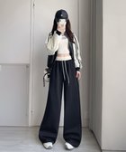 【ミニミニストア/miniministore】のスウェットパンツ レディース セミワイド ブラック|ID: prp329100004253951 ipo3291000000029533952