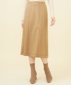 【シビラ/SYBILLA】の配色ステッチジャージースカート 人気、トレンドファッション・服の通販 founy(ファニー) ファッション Fashion レディースファッション WOMEN スカート Skirt おすすめ Recommend エレガント 上品 Elegant シンプル Simple ジャケット Jacket セットアップ Set Up 台形 Trapezoid thumbnail ベージュ|ID: prp329100004253991 ipo3291000000029534304