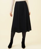 【シビラ/SYBILLA】の配色ステッチジャージースカート 人気、トレンドファッション・服の通販 founy(ファニー) ファッション Fashion レディースファッション WOMEN スカート Skirt おすすめ Recommend エレガント 上品 Elegant シンプル Simple ジャケット Jacket セットアップ Set Up 台形 Trapezoid thumbnail ブラック|ID: prp329100004253991 ipo3291000000029534305