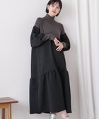 【バブ ブージュルード/Bab Bou Jeloud】の膨れジャガード柄MIXニットワンピース 人気、トレンドファッション・服の通販 founy(ファニー) ファッション Fashion レディースファッション WOMEN ワンピース Dress ニットワンピース Knit Dresses カットジャガード Cut Jacquard シンプル Simple ハイネック High Neck バランス Balance エレガント 上品 Elegant 再入荷 Restock/Back In Stock/Re Arrival 防寒 Cold Protection thumbnail BLACK|ID: prp329100004254020 ipo3291000000029918294