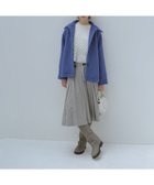 【ビームス ウイメン/BEAMS】の【11/28 23 59まで10%OFF】リブ襟 ハーフ コート ミドル BLUE|ID: prp329100004254210 ipo3291000000029537682